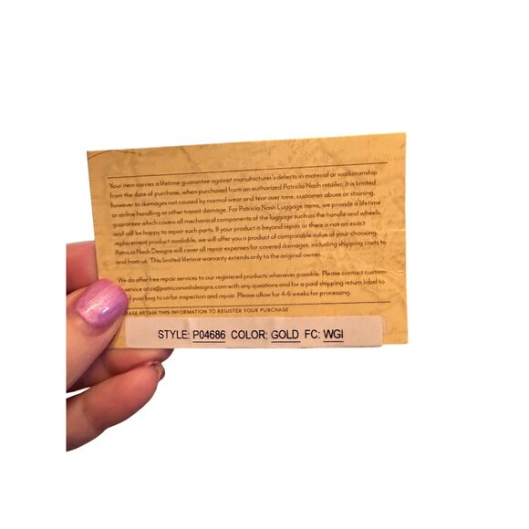 Patricia Nash Camille Embossed Leather Crossbody Bag Adjustable Strap & Back Zip - Picture 3 of 12